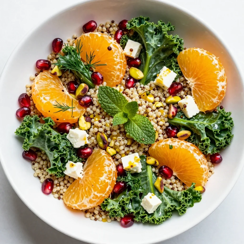 zesty citrus and herb quinoa salad perfect for winter holiday brunches
