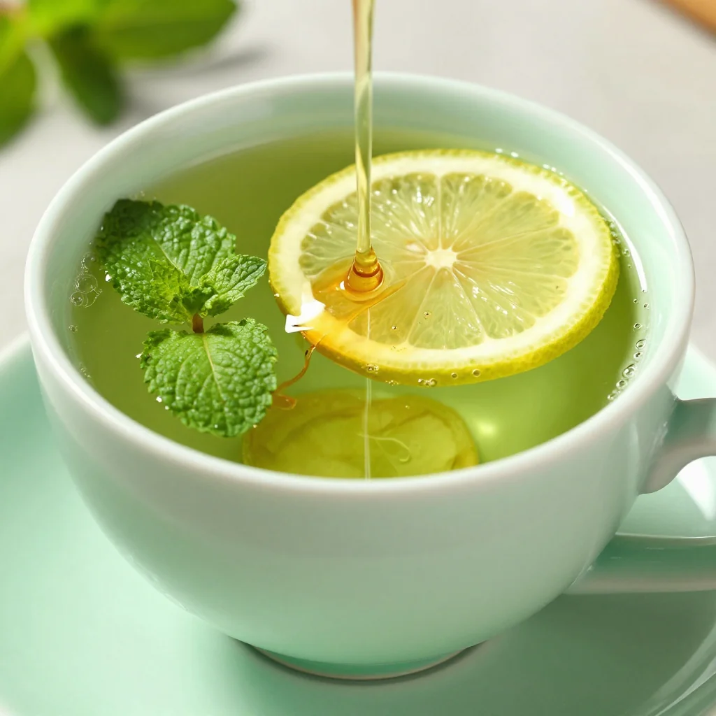 New Year's Day Detox Green Tea and Honey