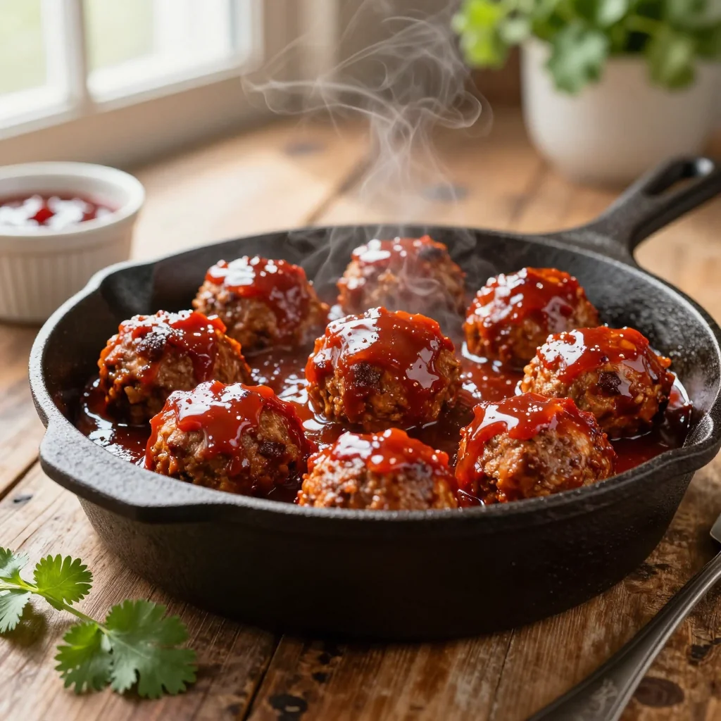 Crockpot Grape Jelly and Chili Sauce Meatballs