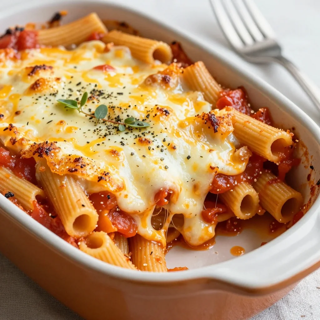 Kid Friendly Pasta Bake with Pantry Sauce