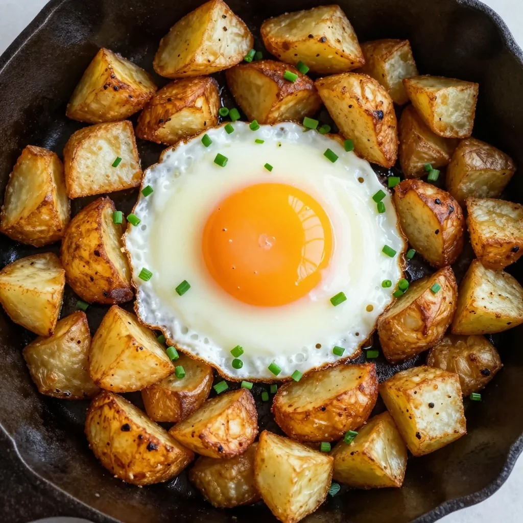 Cozy Breakfast Hash Browns with a Poached Egg
