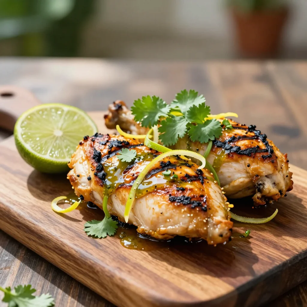 Grilled Chicken with Lime and Cilantro