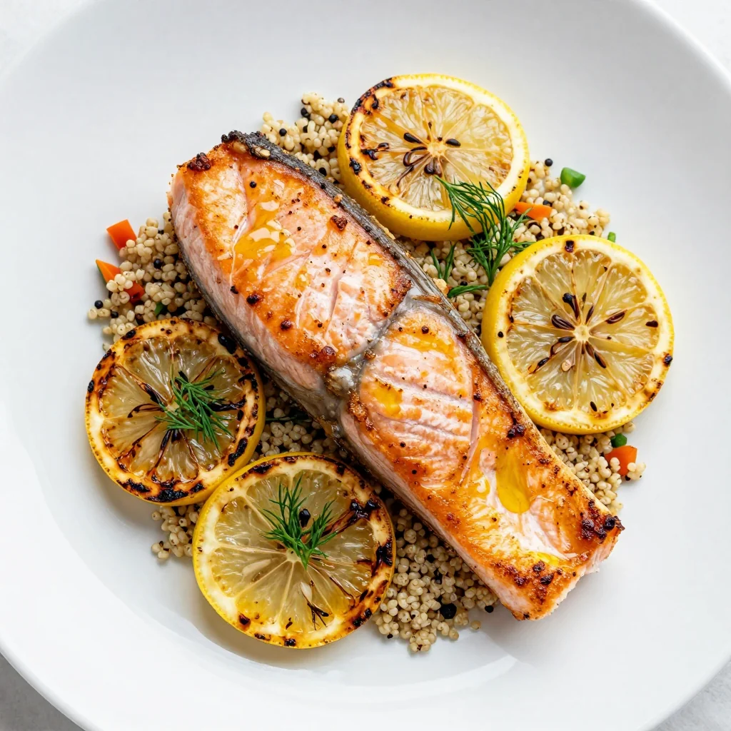 Clean Eating Air Fryer Salmon With Crispy Skin