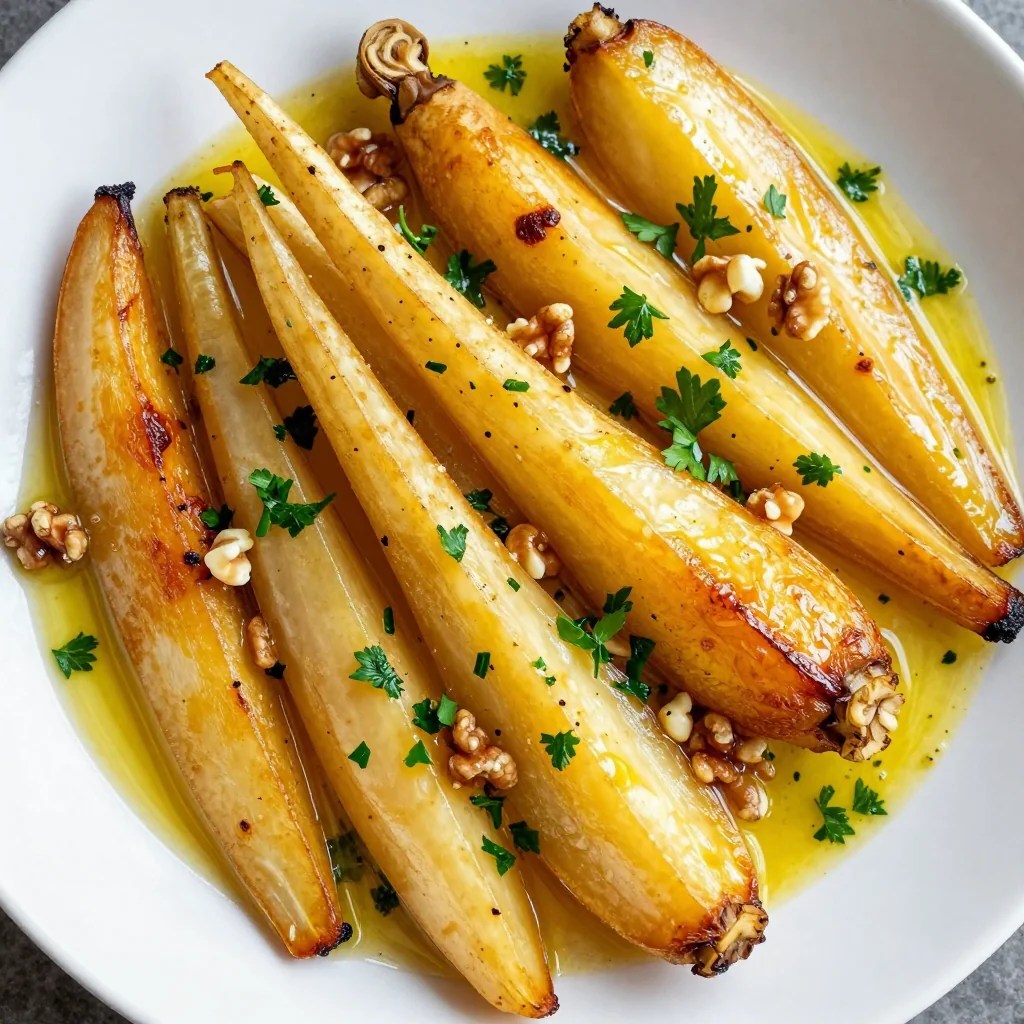 warm roasted parsnip and turnip salad with citrus dressing