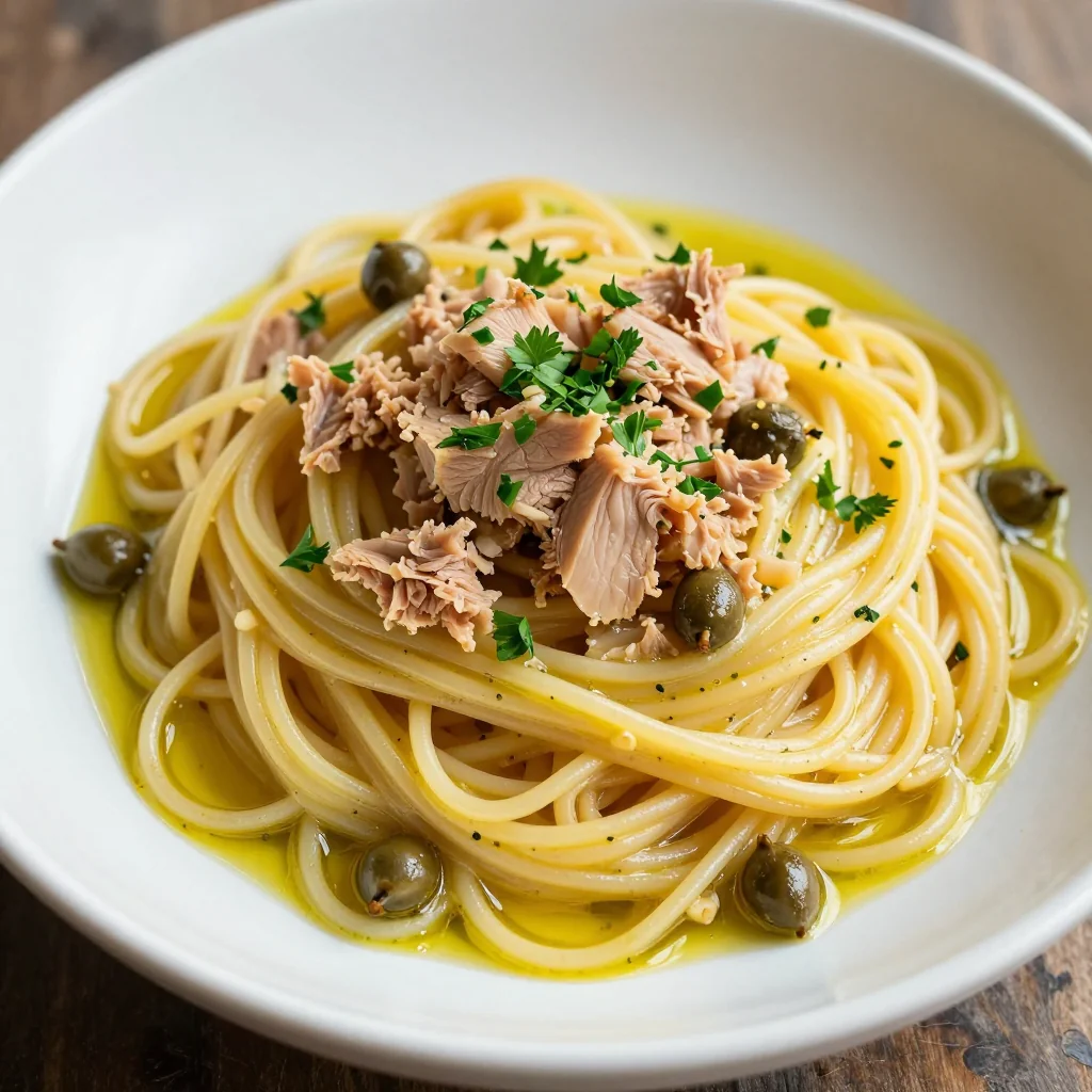Pantry Tuna And Caper Pasta That Is Quick And Zesty And Full Of Umami Flavor