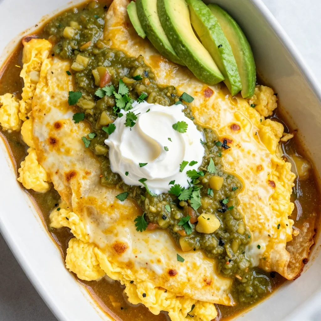 Freezer Friendly Breakfast Enchiladas with Egg and Cheese