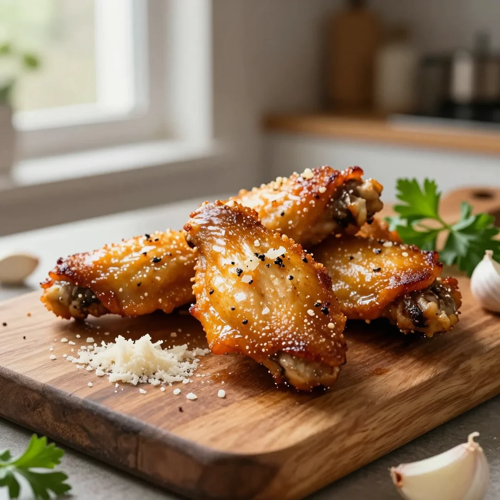 Garlic Parmesan Chicken Wings Baked