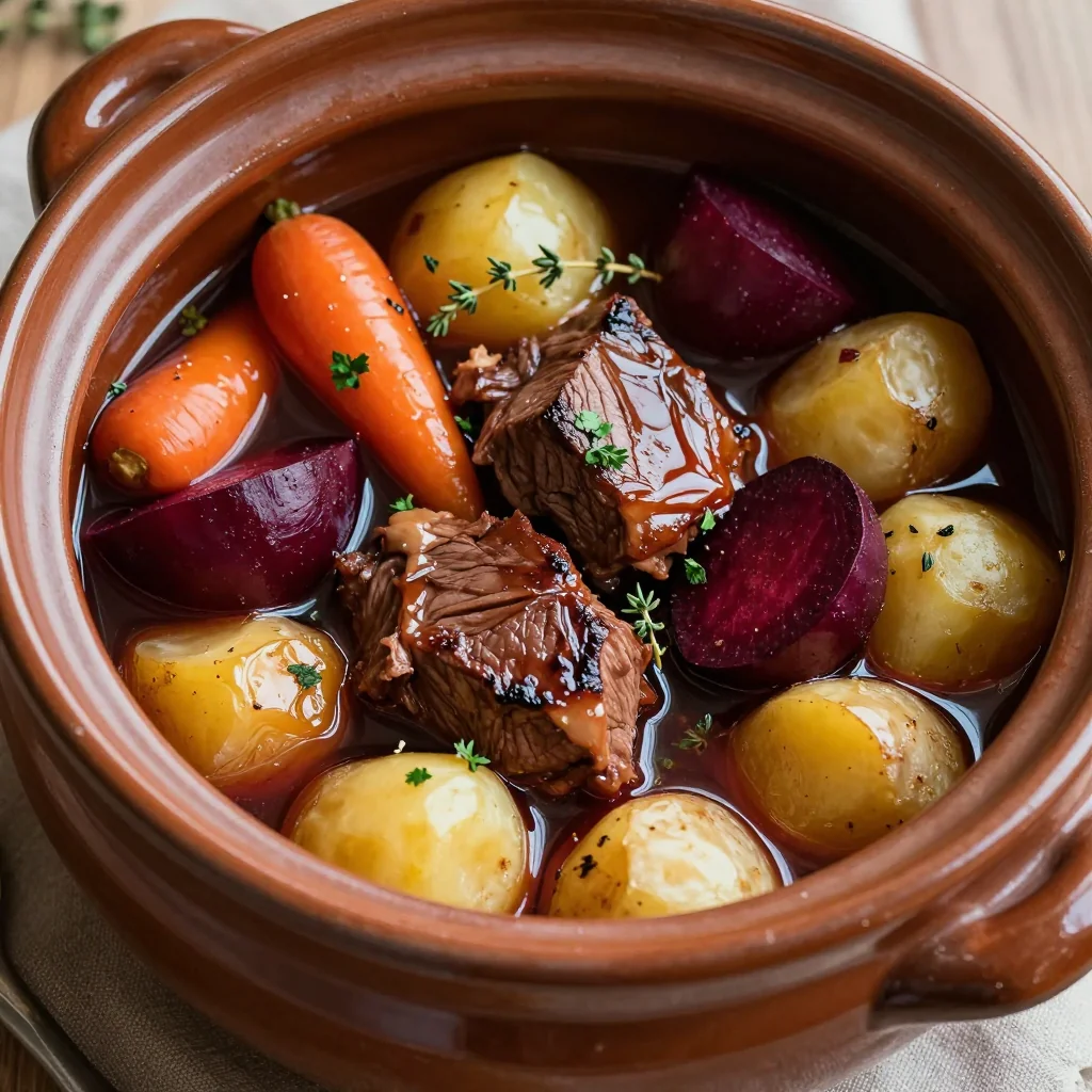 slow cooker beef stew with root vegetables for cozy winter evenings