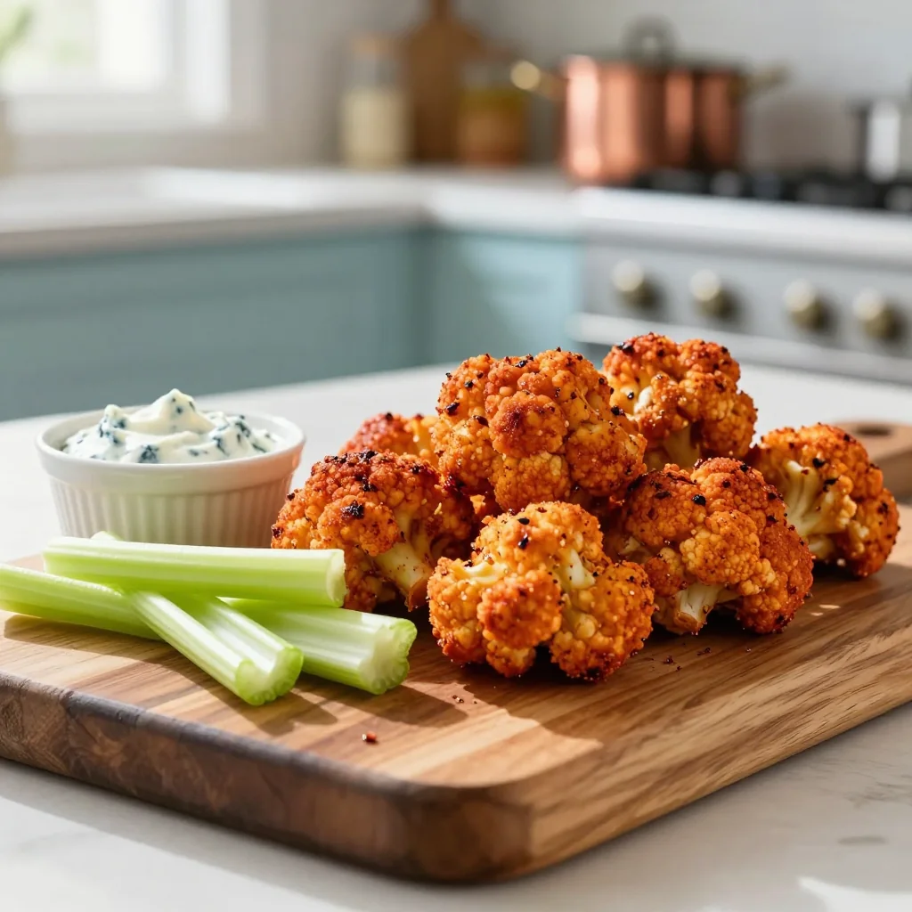 Buffalo Cauliflower Bites Vegetarian Wings