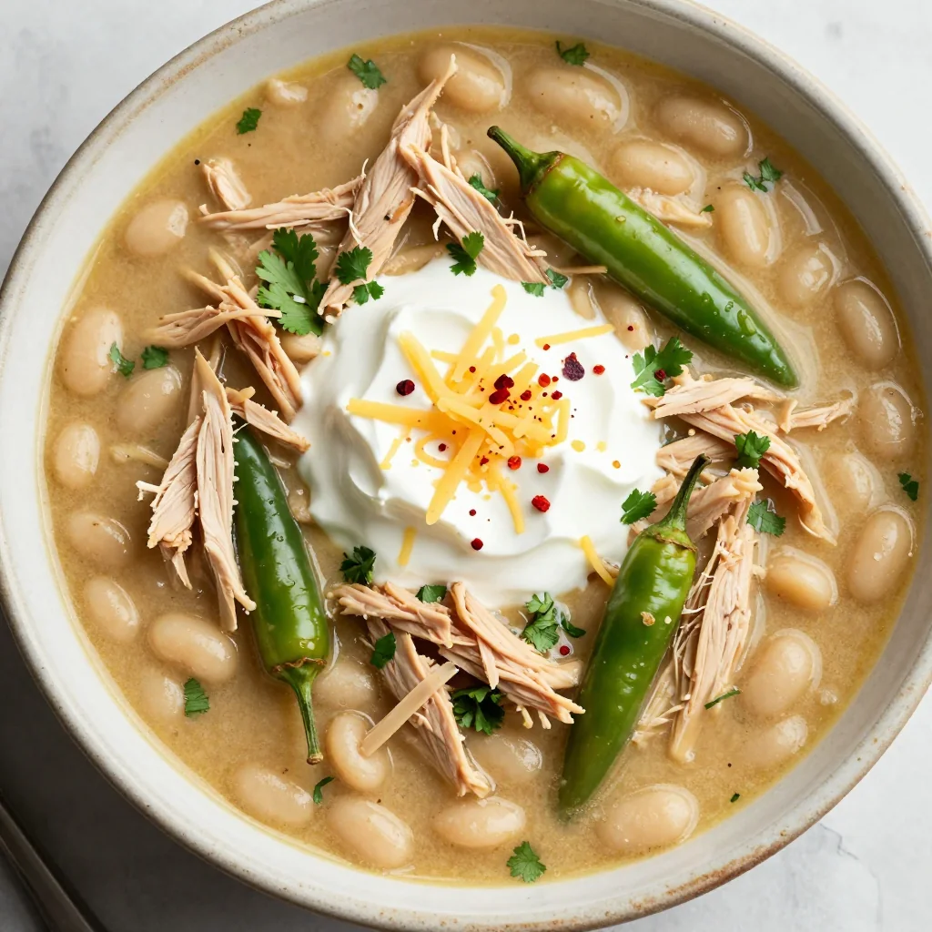 Slow Cooker White Chicken Chili for Winter Nights