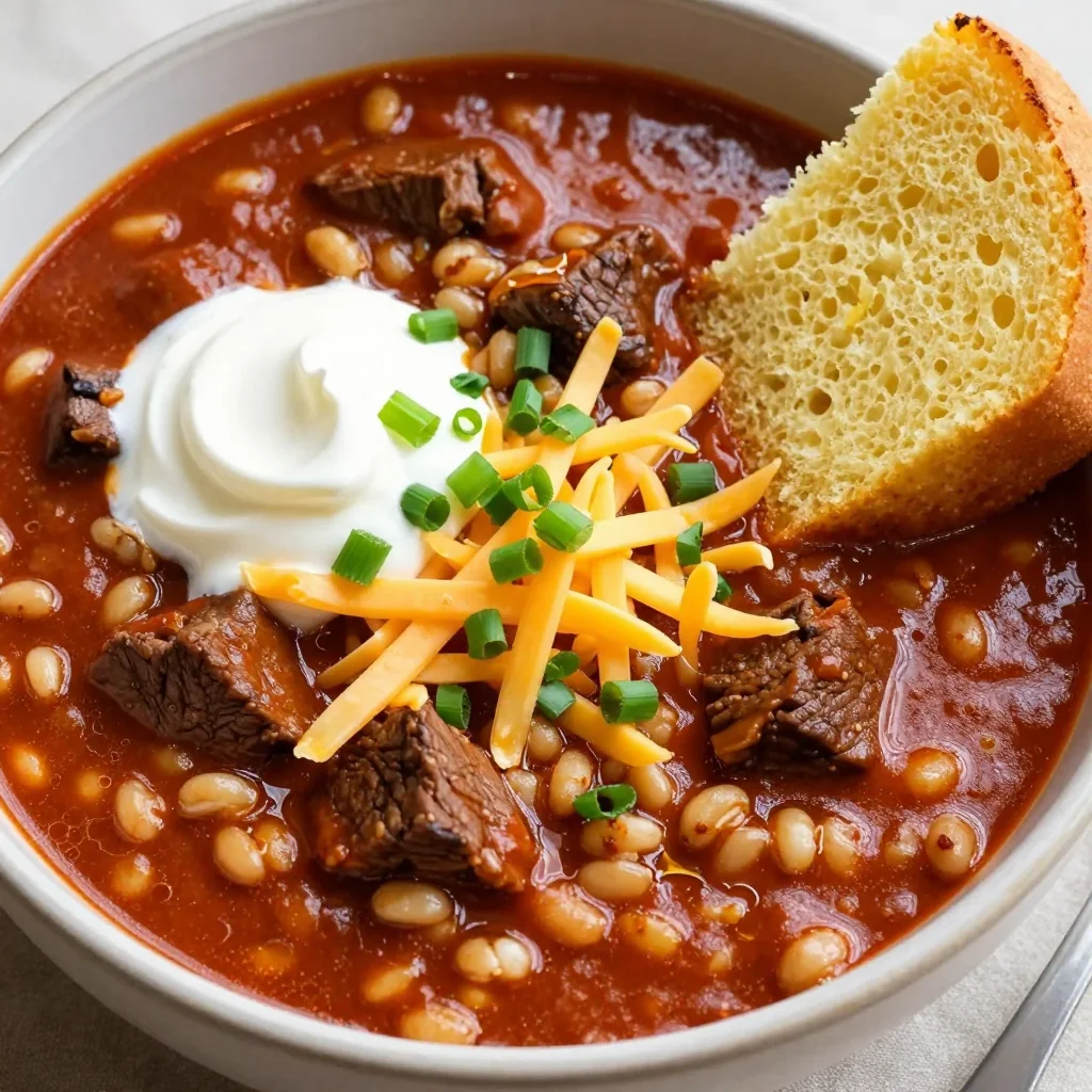 NFL Playoffs Freezer Beef and Barley Chili for Playoff Feasts
