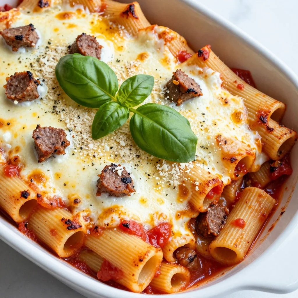 Easy Baked Ziti with Sausage for a Crowd-Pleasing Meal