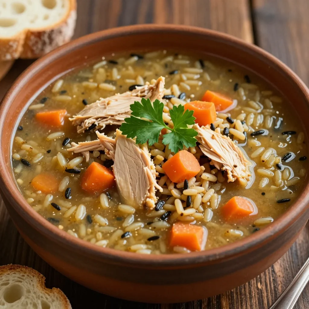 Cozy Chicken and Wild Rice Soup for Snow Days