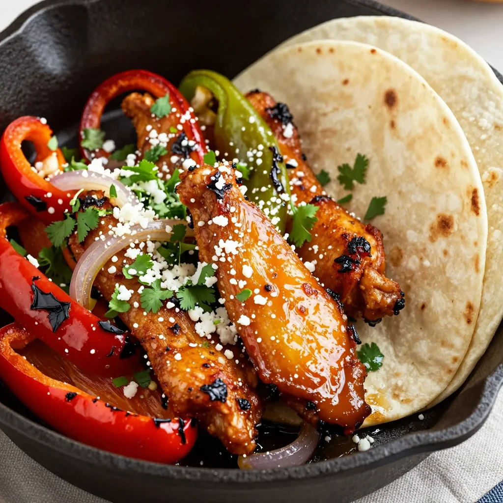 Spicy Chicken Fajitas for NFL Playoff Parties