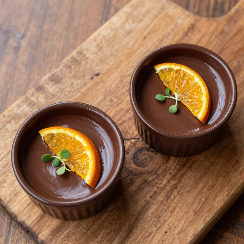Indulgent Chocolate and Orange Pots de Crème That are Rich and Creamy
