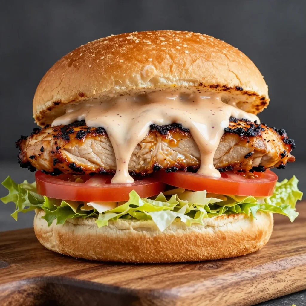 Juicy Grilled Chicken Sandwiches with a Special Sauce