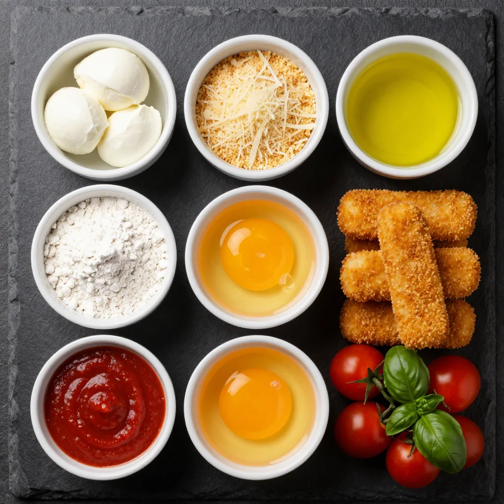 Ingredients for NFL Playoff Mozzarella Sticks