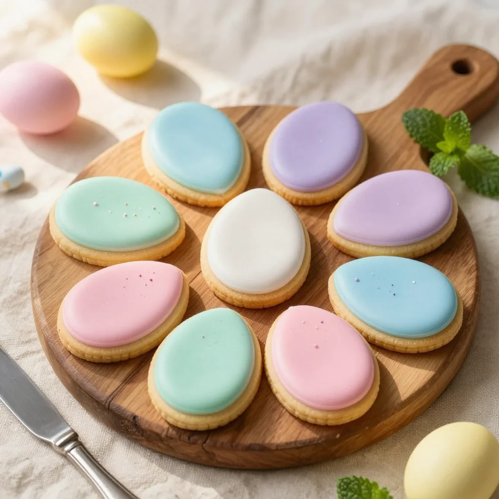 Easter Egg Sugar Cookies with Royal Icing