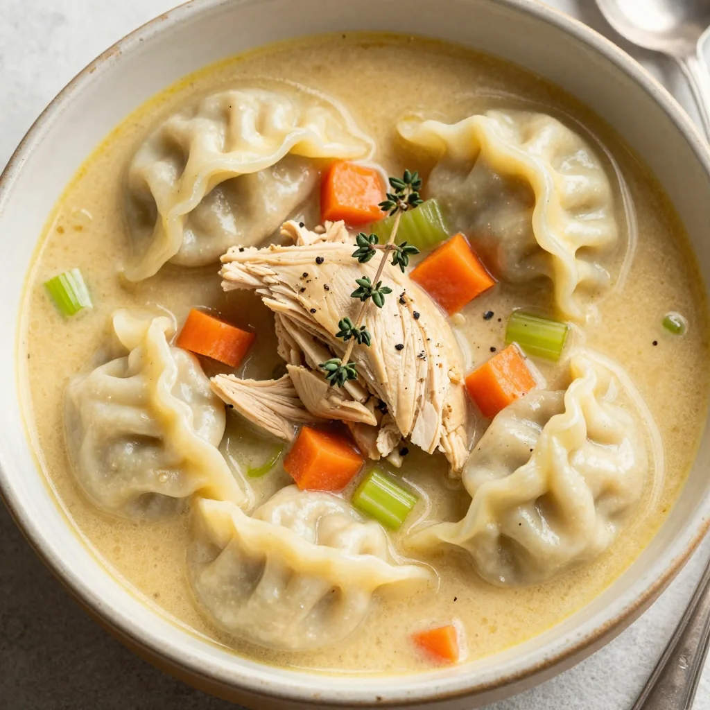 Winter Chicken and Dumplings from Scratch