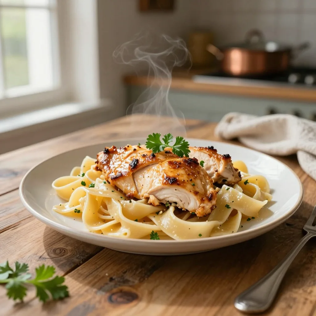 Parmesan Chicken with Pasta
