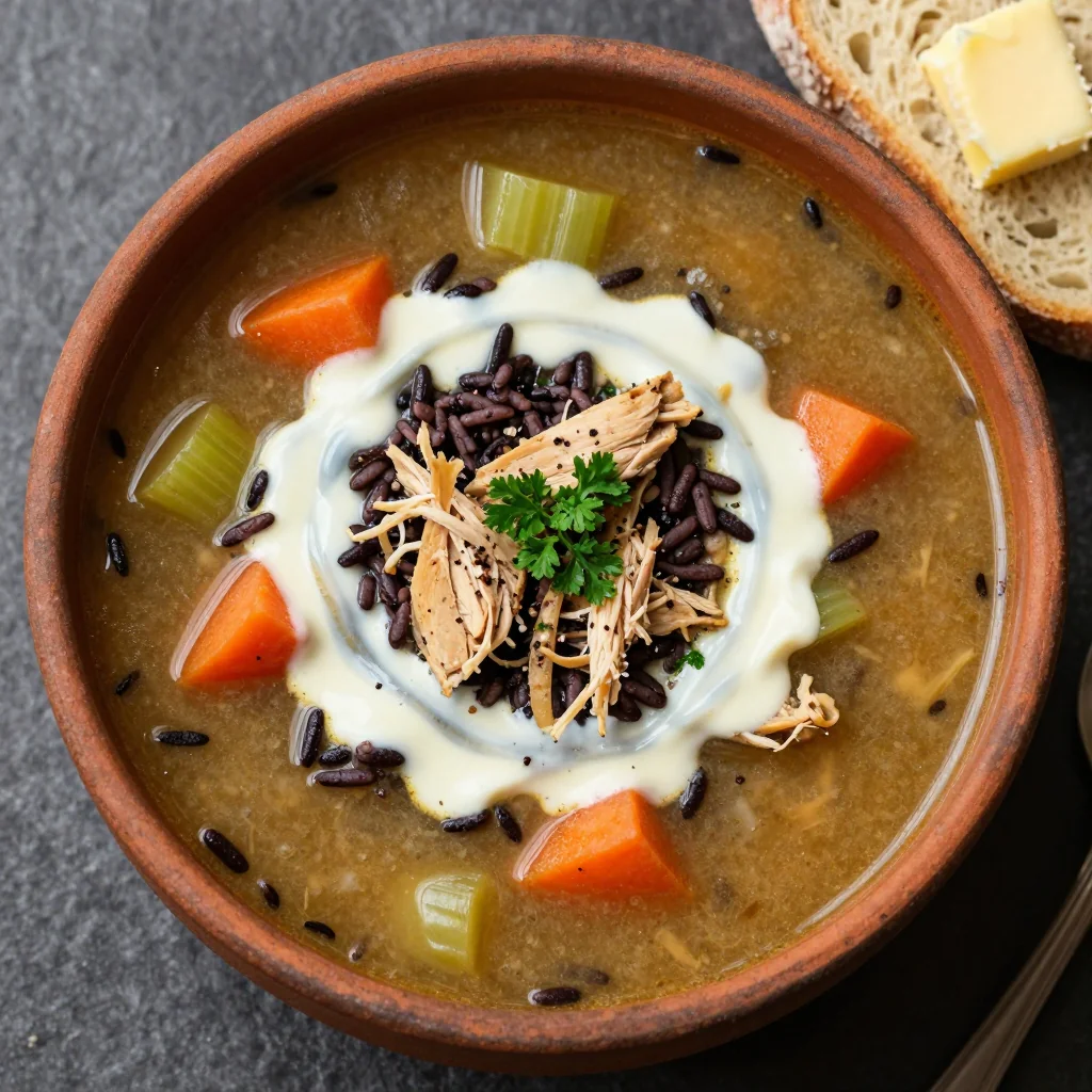 Cozy Chicken and Wild Rice Soup for Martin Luther King Day