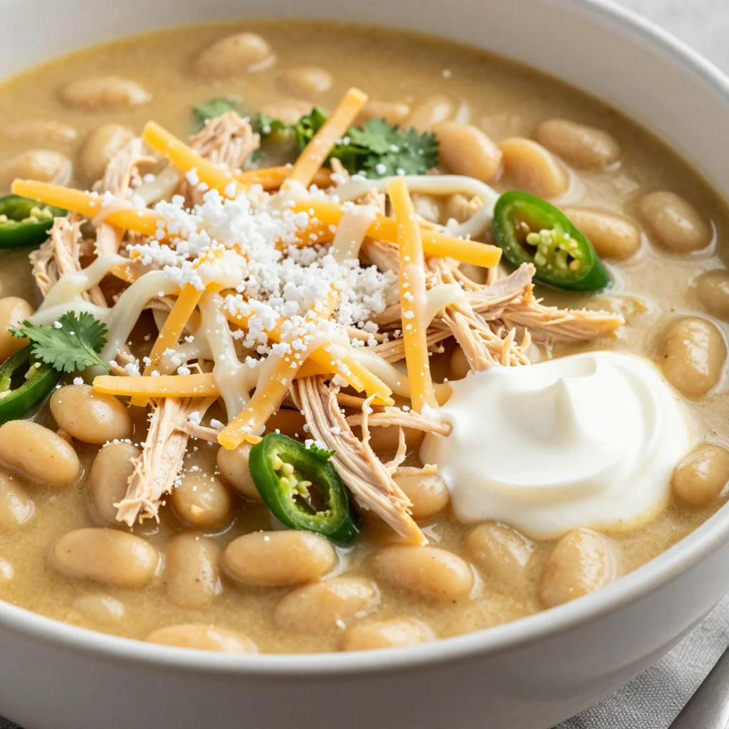 Slow Cooker White Chicken Chili: Creamy & Flavorful