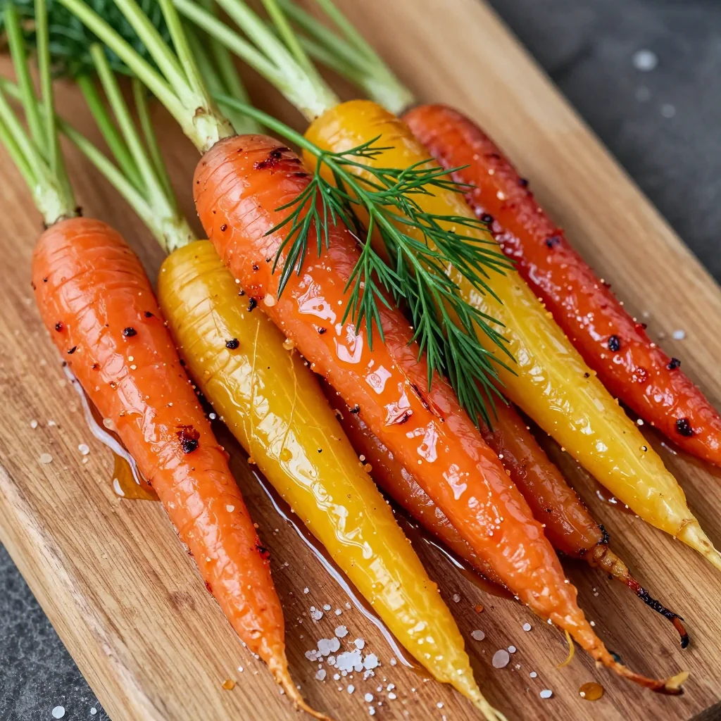 citrus glazed roasted carrots with fresh dill for winter side dishes