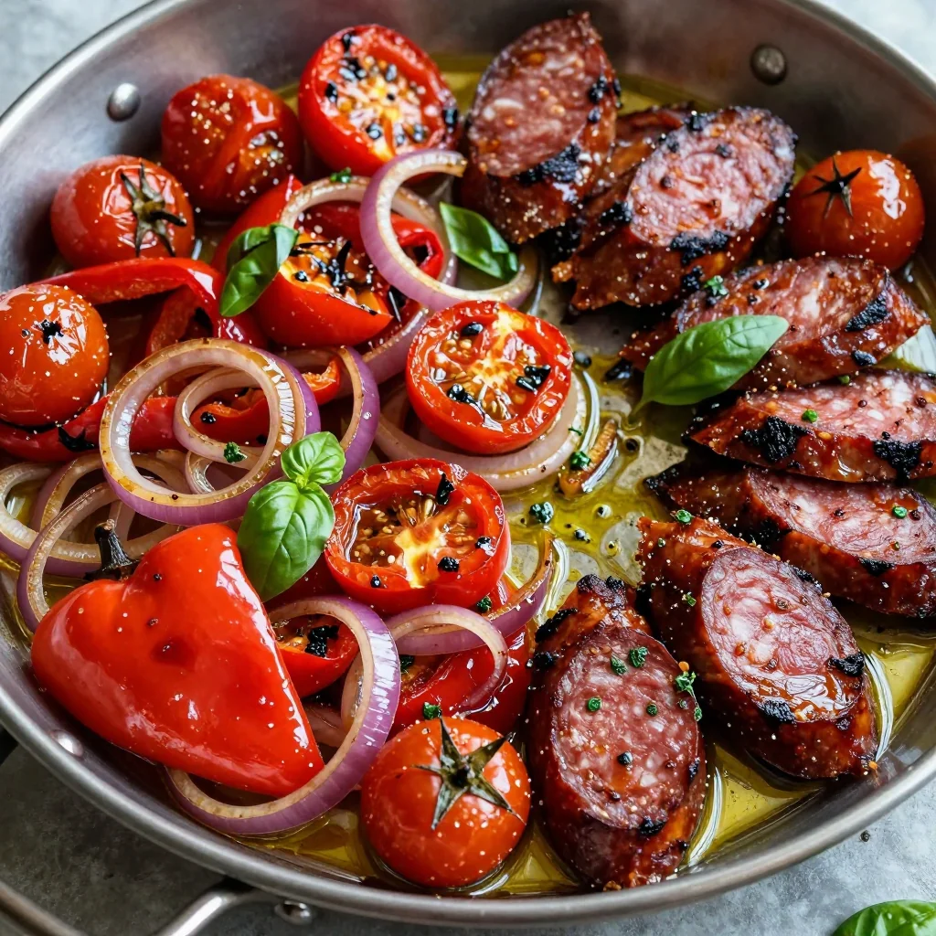 Spicy Sausage And Veggie Sheet Pan For Easy Dinner