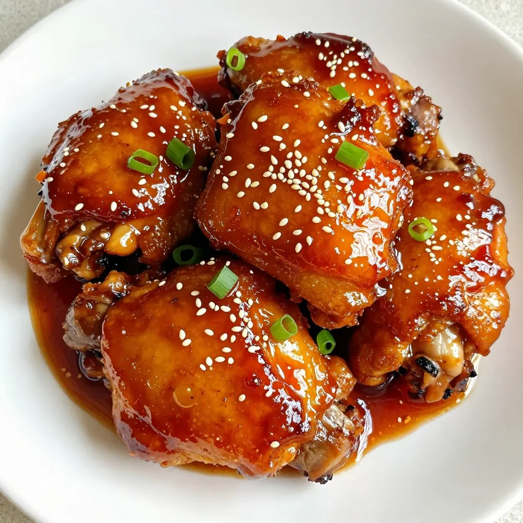 Baked Chicken Thighs with Honey Sriracha Glaze
