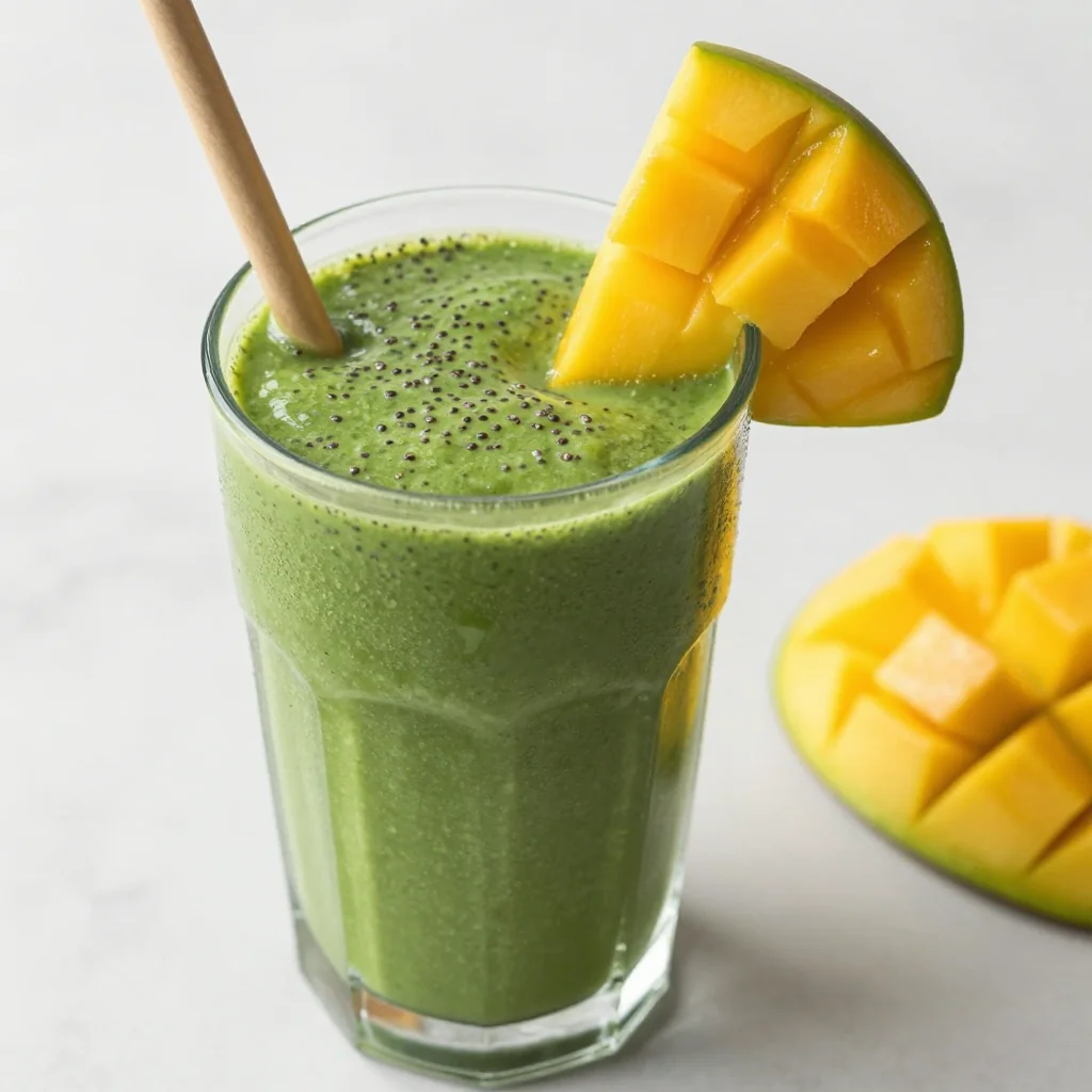 Mango Kale Detox Smoothie for a Green Boost