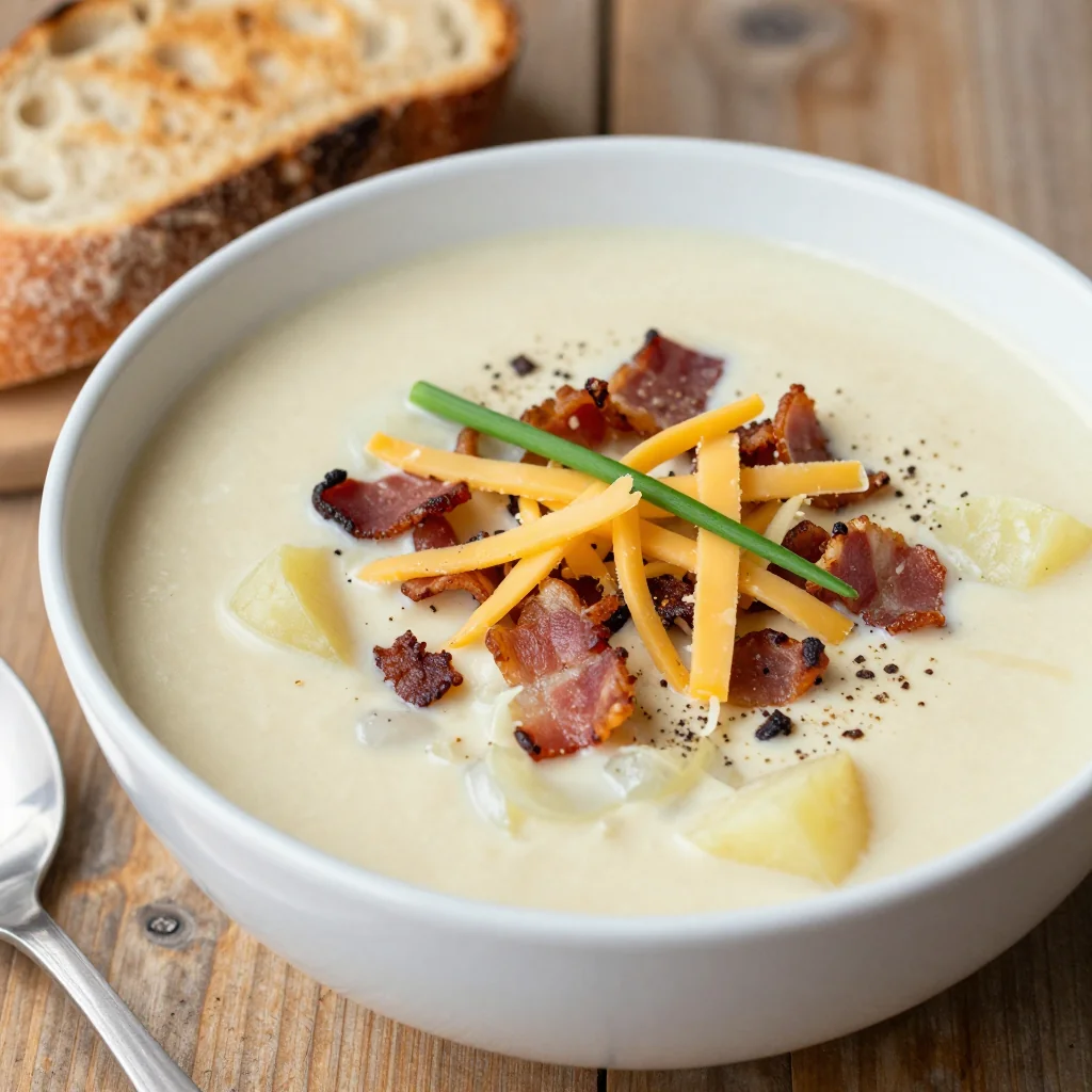 Cozy Potato Soup with Bacon for a Budget-Friendly Meal