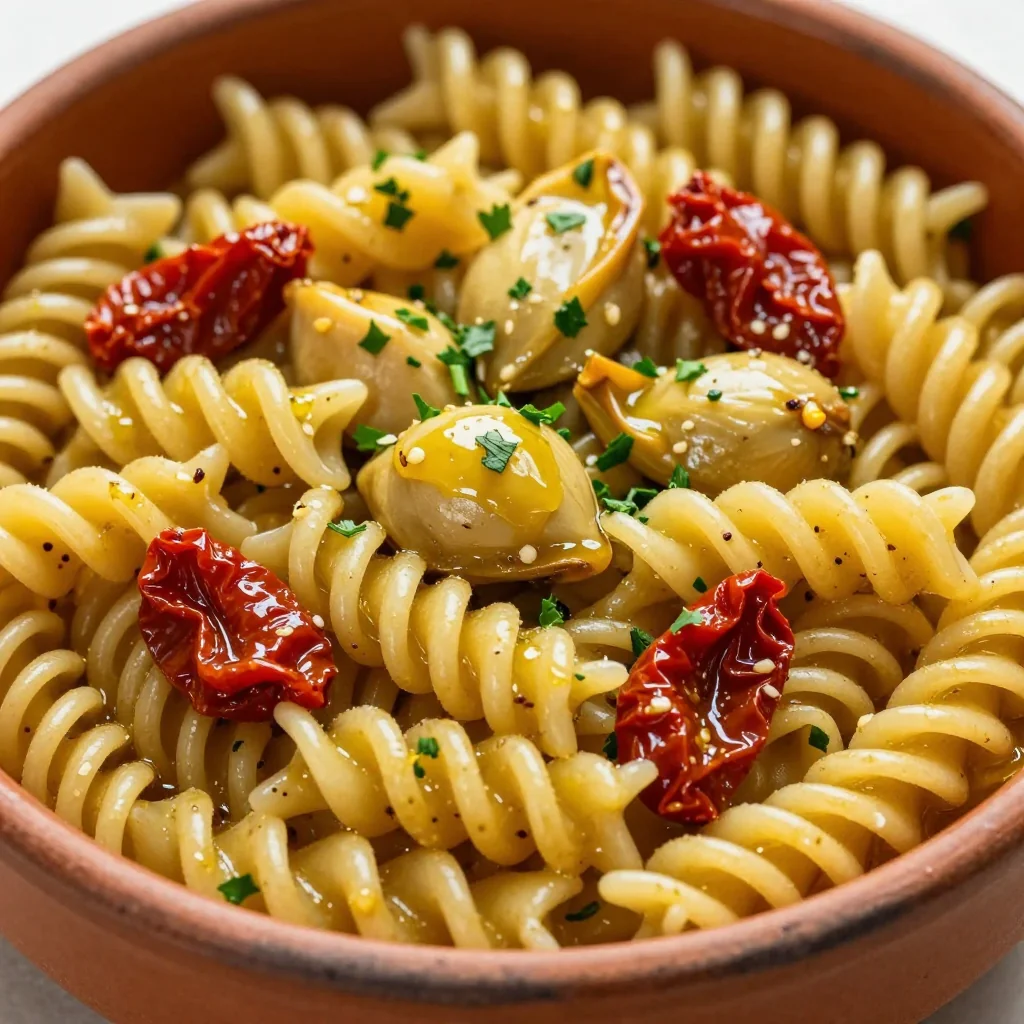 Pantry Pasta With Canned Artichokes And Sun-Dried Tomatoes