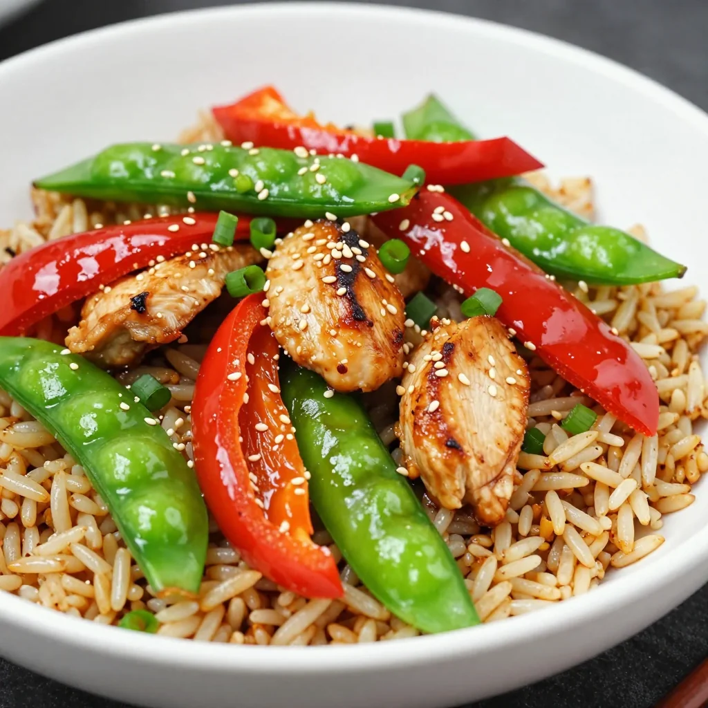 Quick & Easy Chicken Stir-Fry with Brown Rice