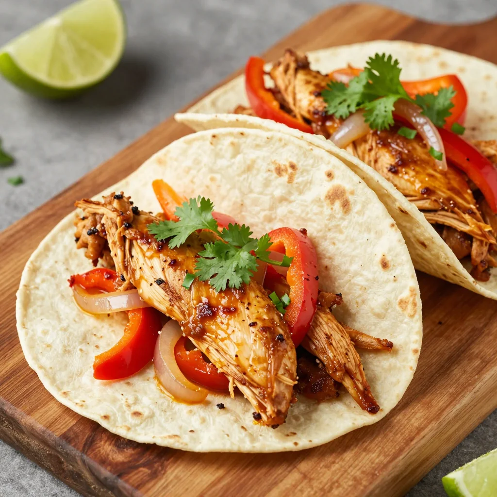 Easy Slow Cooker Chicken Fajitas for Family Night