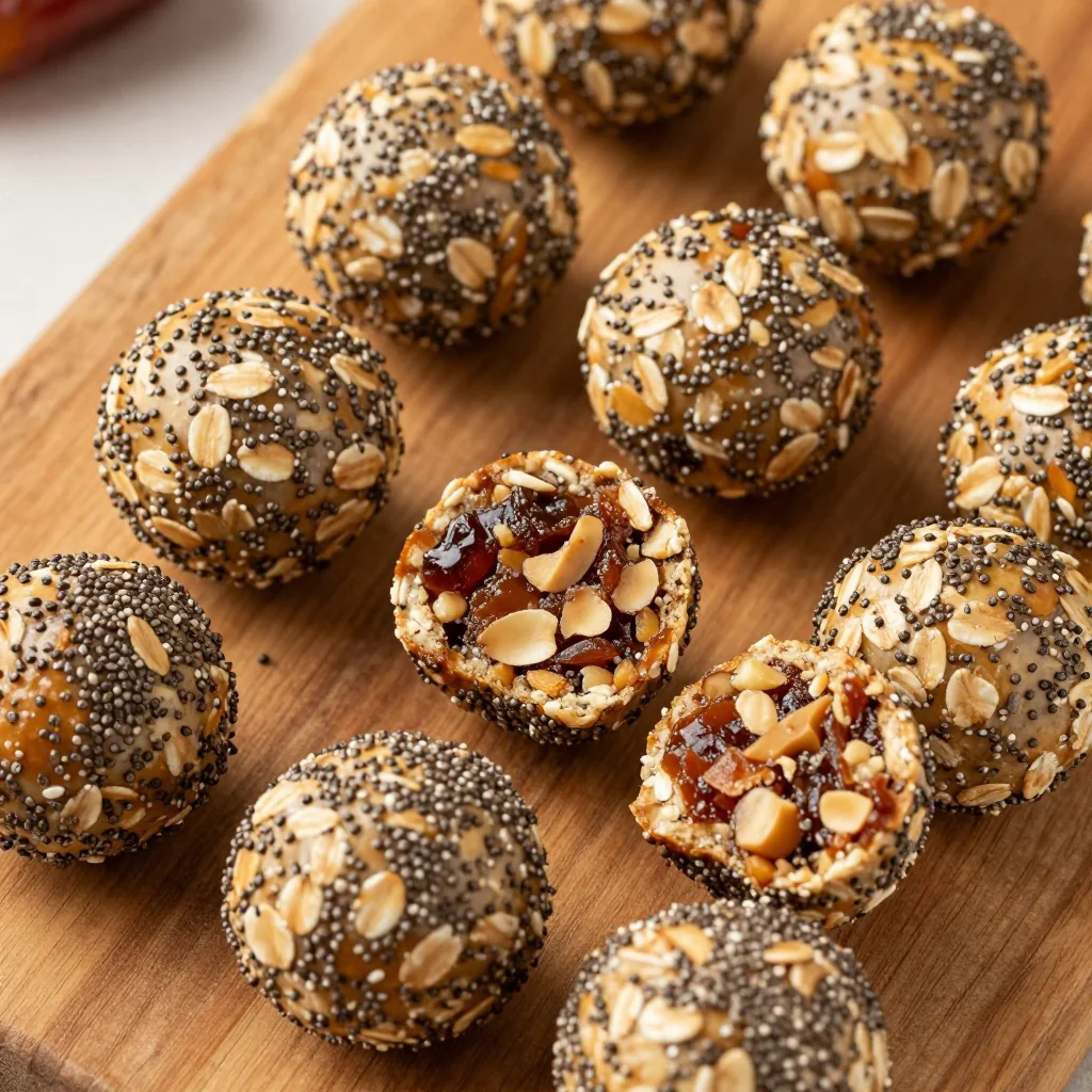 Healthy Vegan Energy Balls with Dates and Oats