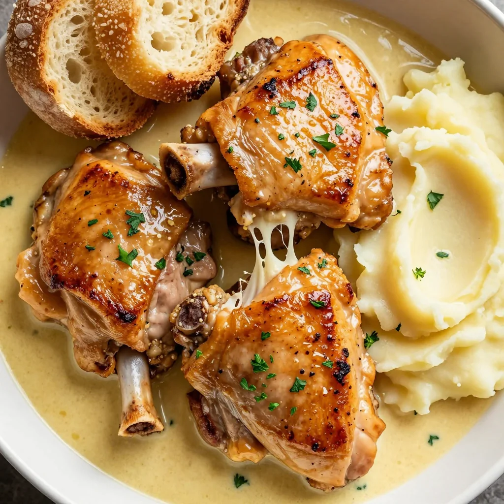 Budget Dinner Creamy Garlic Butter Chicken Thighs