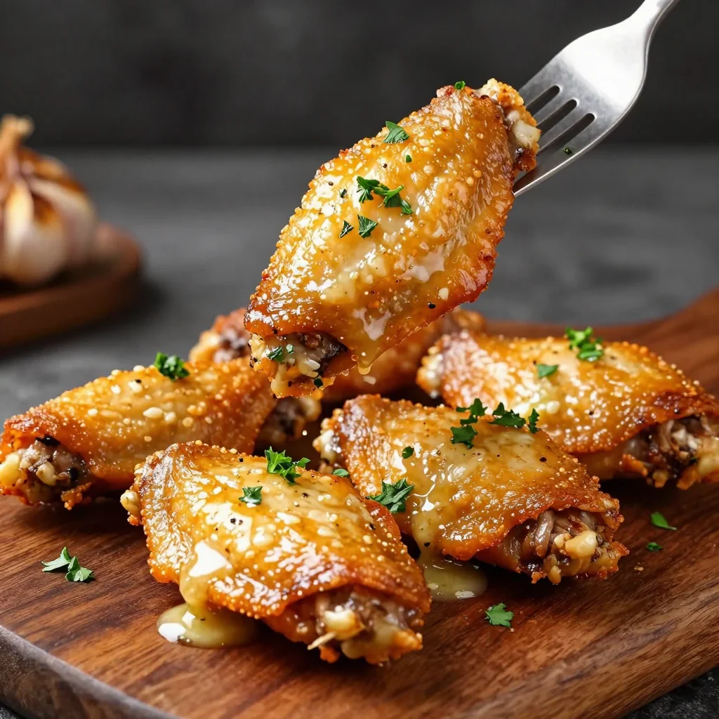 Garlic Butter Chicken Wings That Are Crispy