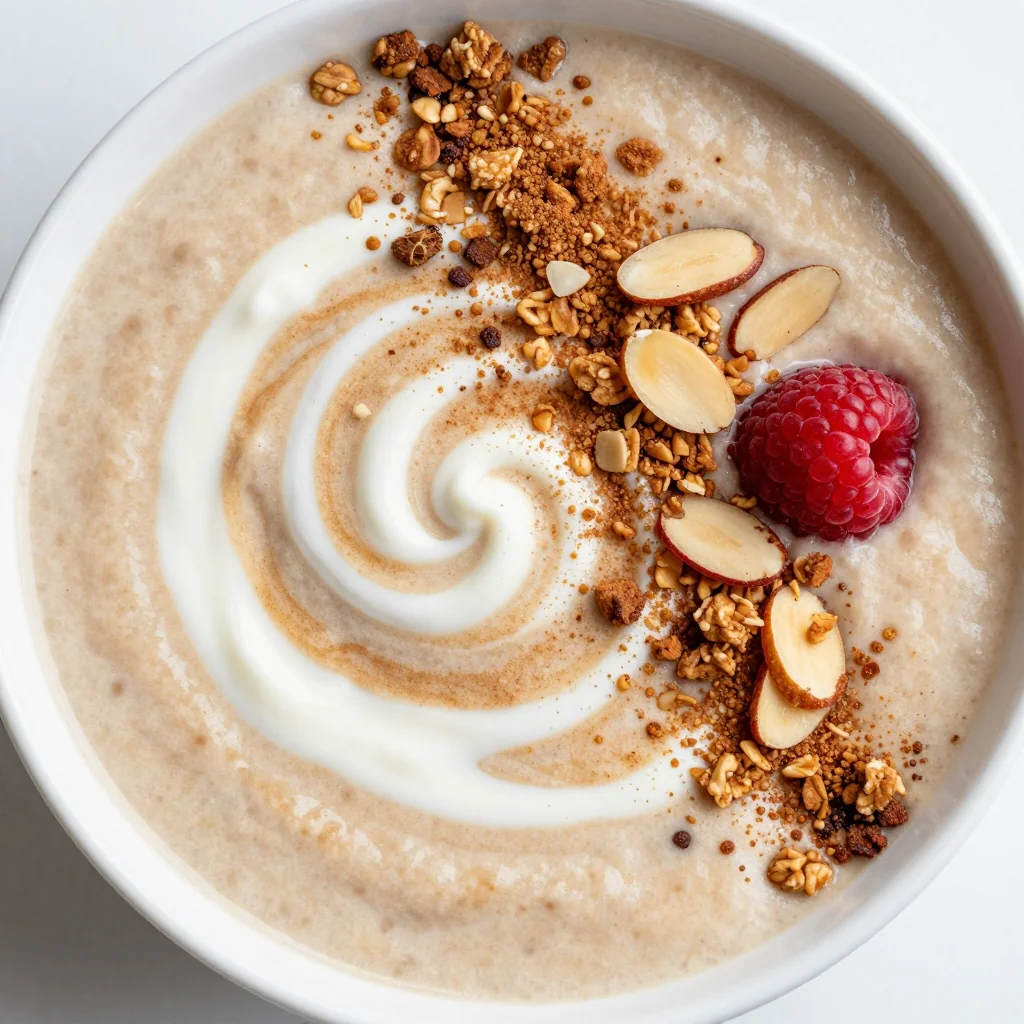Cinnamon Roll Smoothie Bowl for Sweet Winter Mornings