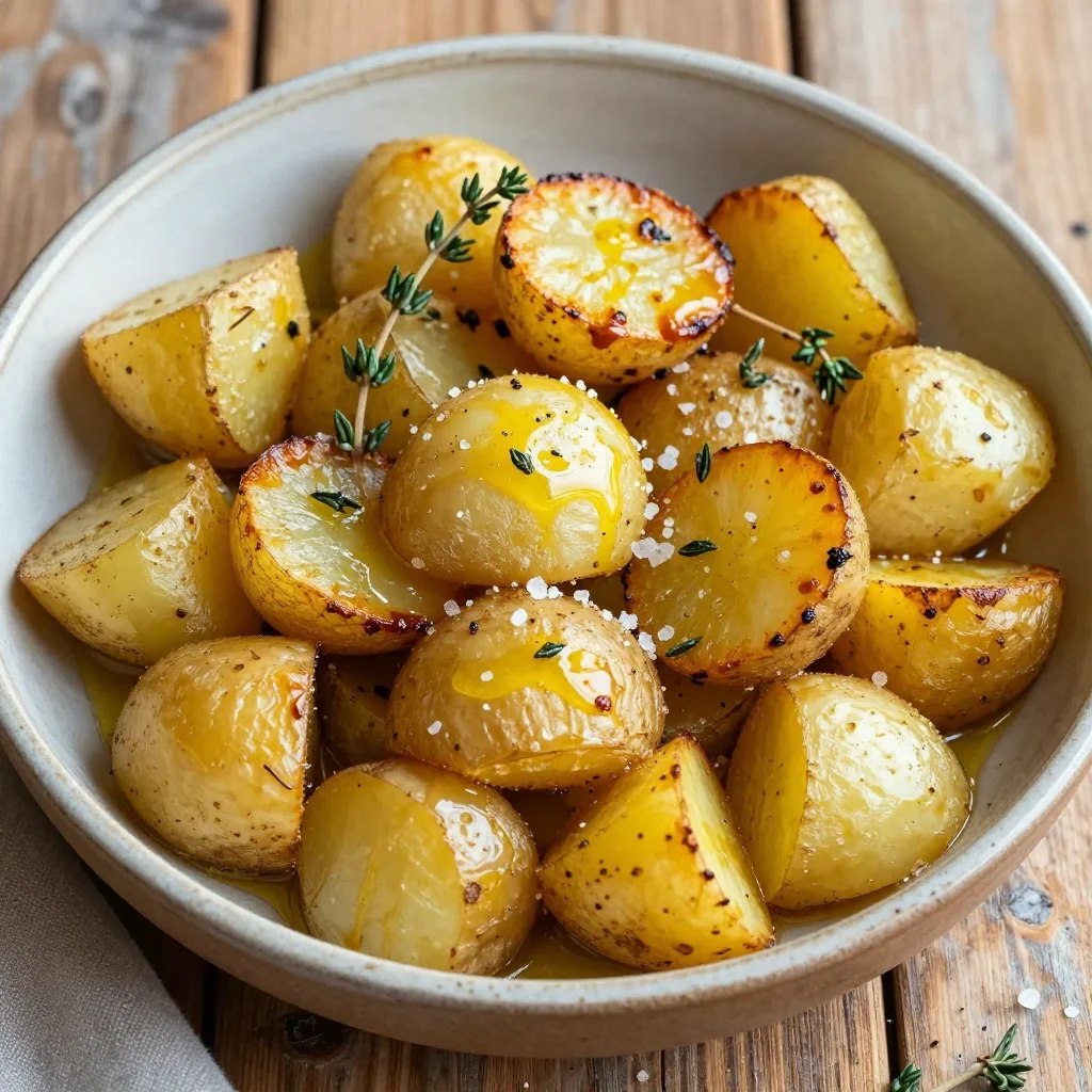 budgetfriendly roasted turnip and potato medley with thyme