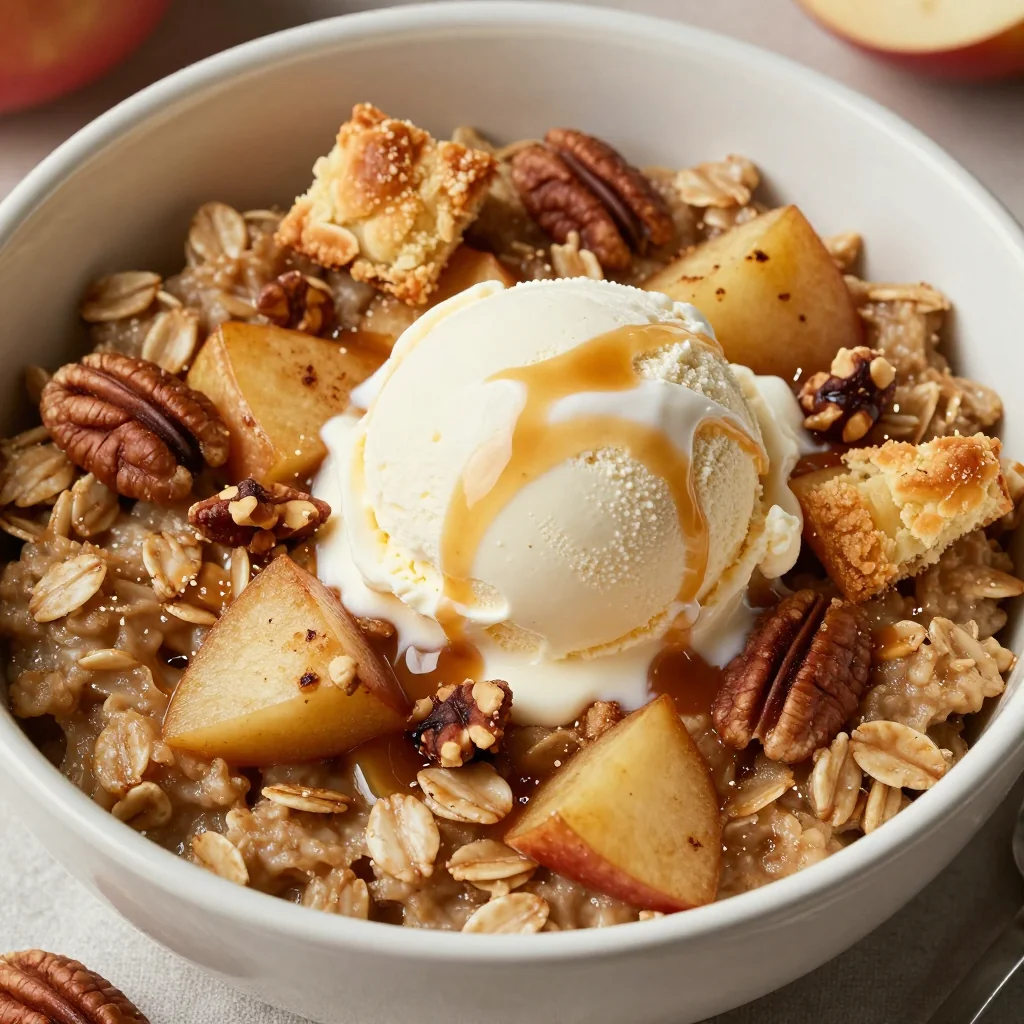 Warm Apple Pie Oatmeal for Martin Luther King Jr Day