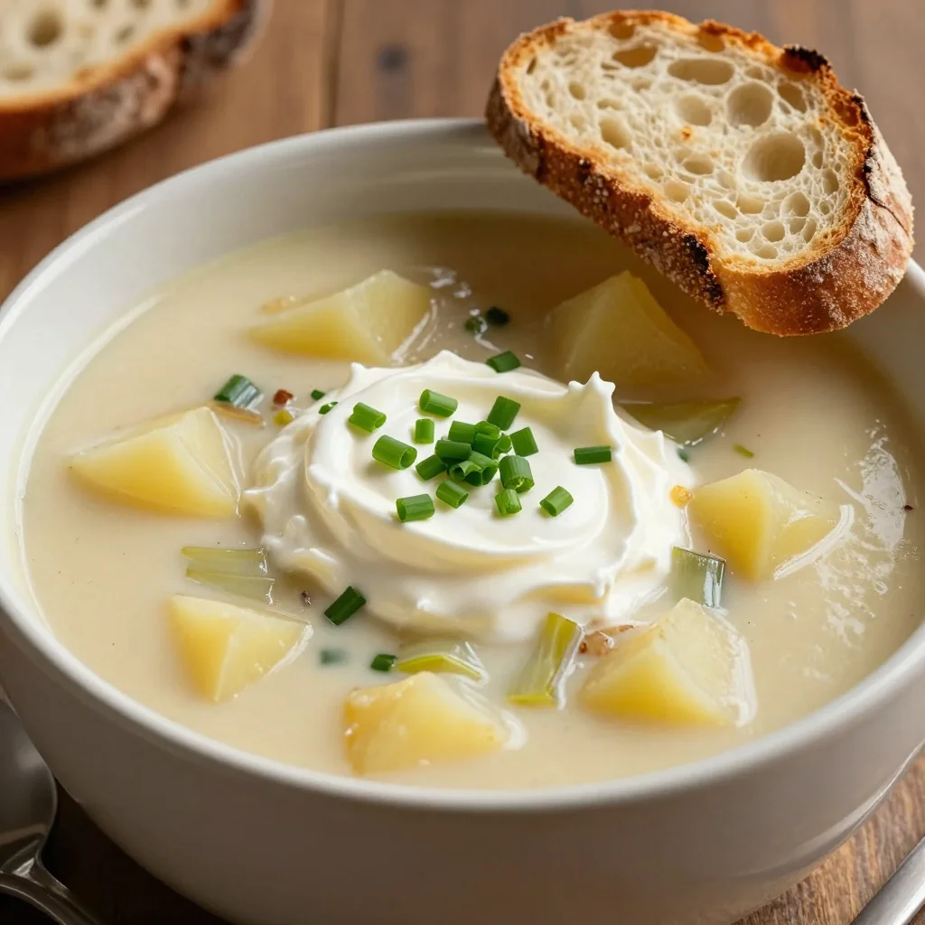 Winter Creamy Potato and Leek Soup for Cozy Nights In