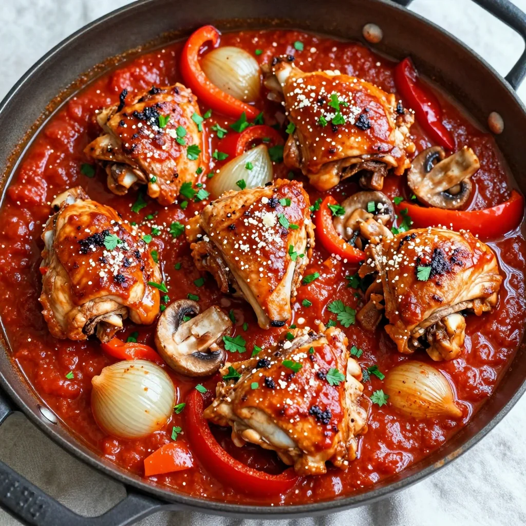 Slow Cooker Chicken Cacciatore for Martin Luther King Jr. Day