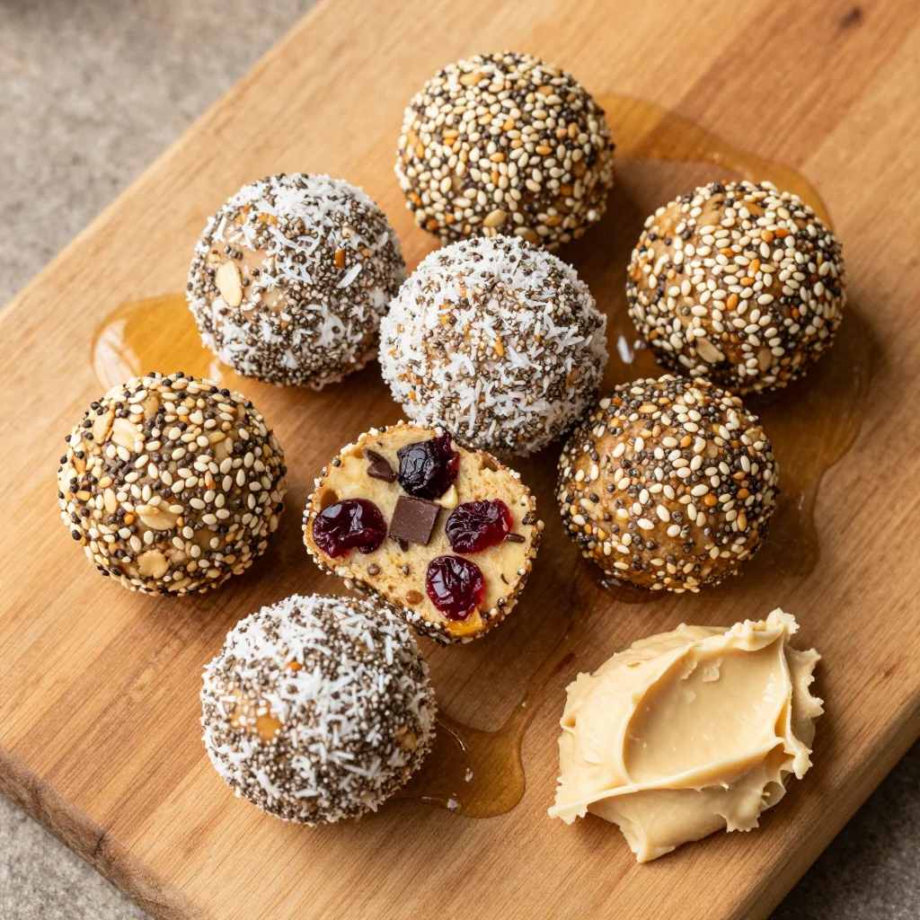 Healthy Oatmeal Energy Bites for Breakfast Meal Prep