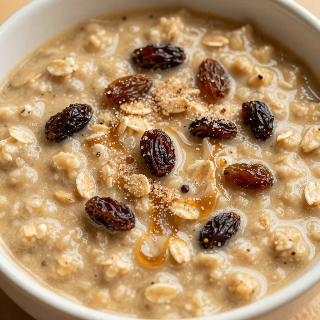 Warm Brown Sugar Oatmeal with Raisins for a Comforting Bowl