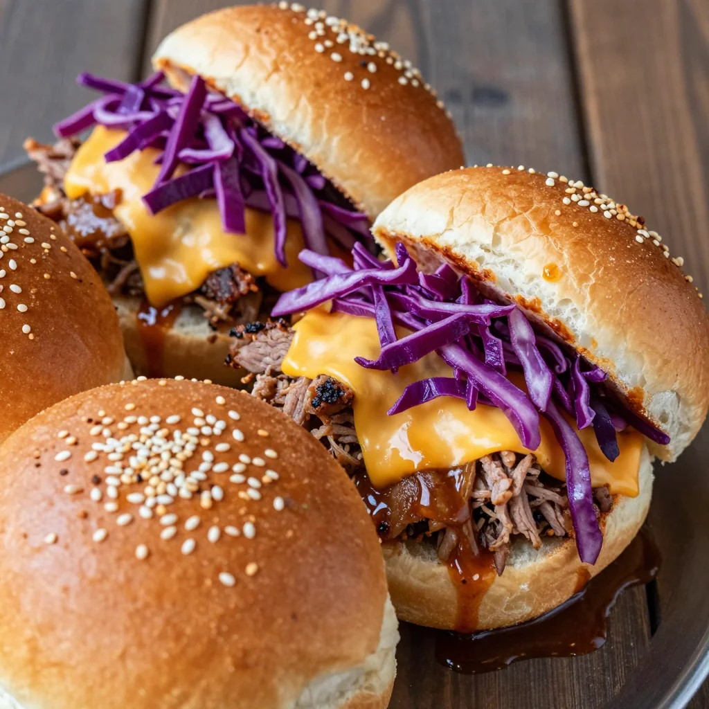 NFL Playoff Pulled Pork Sliders for the Big Game