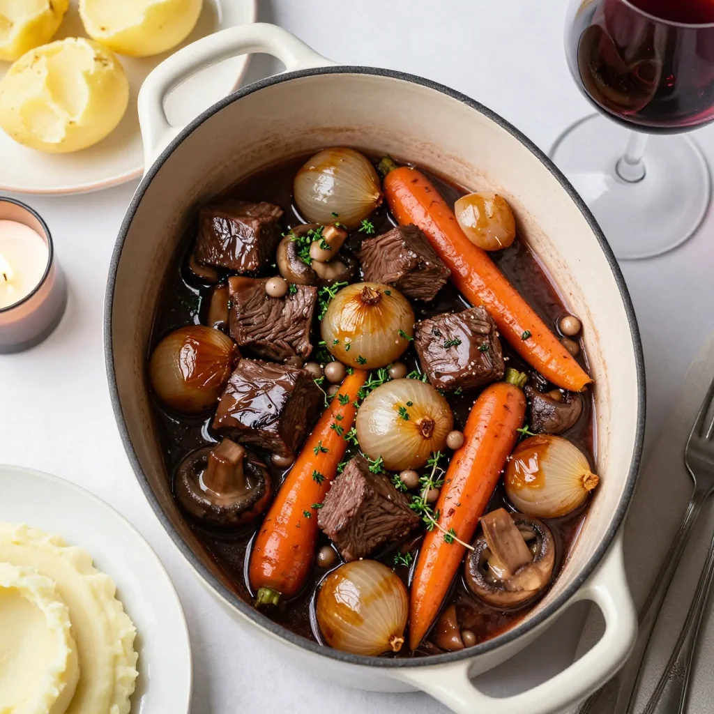 Slow Cooker Beef Bourguignon for a Fancy MLK Dinner