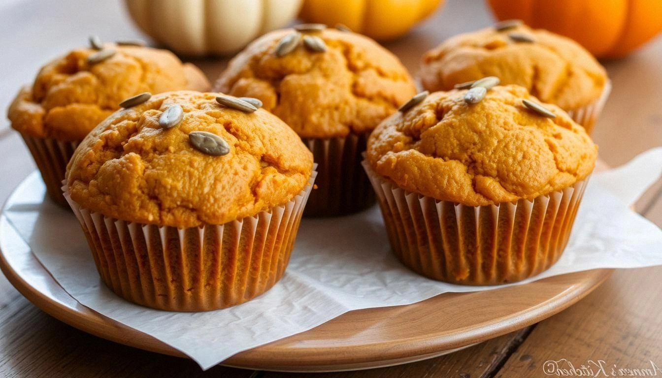 2 Ingredient Pumpkin Muffins: 