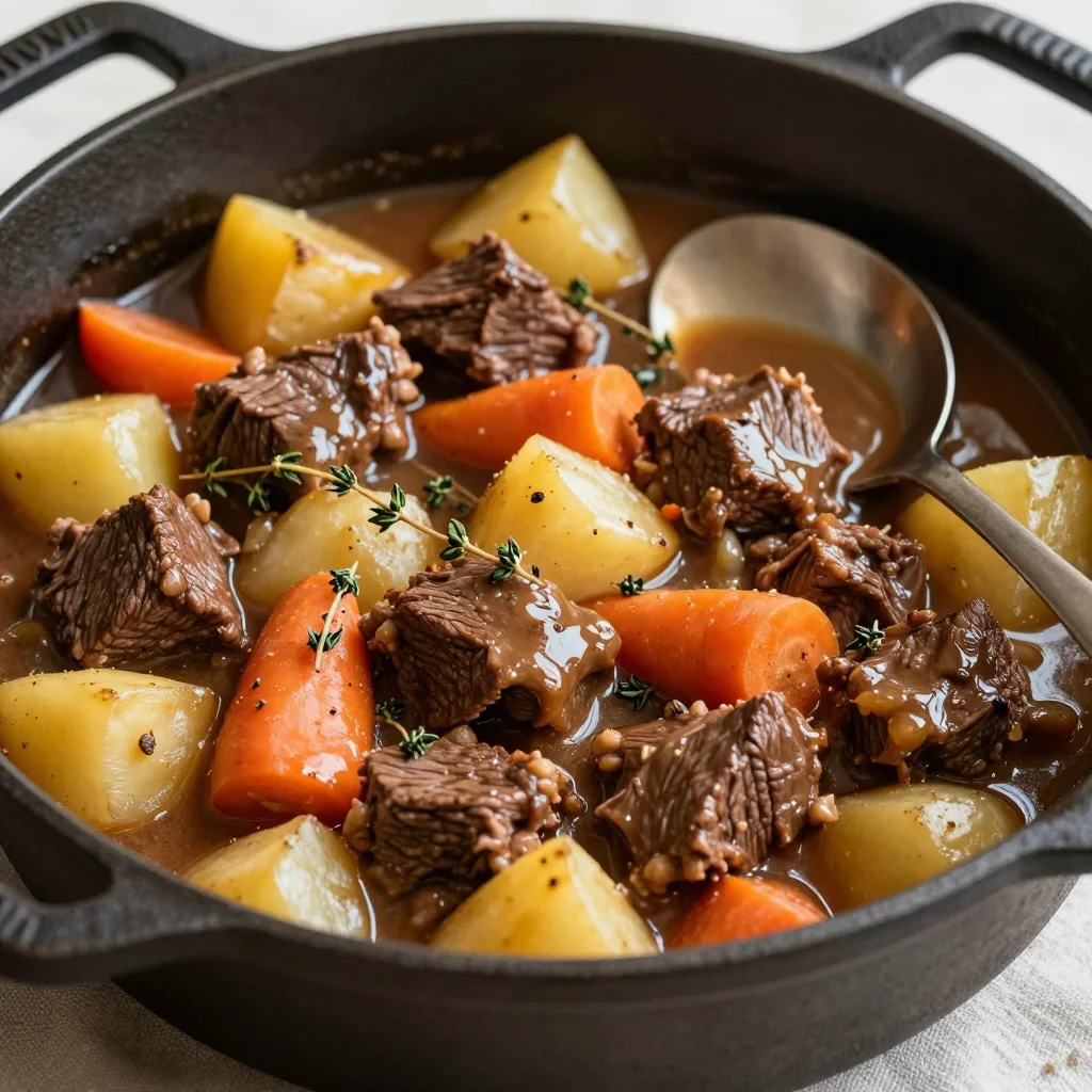slow cooker beef stew with winter vegetables for family suppers