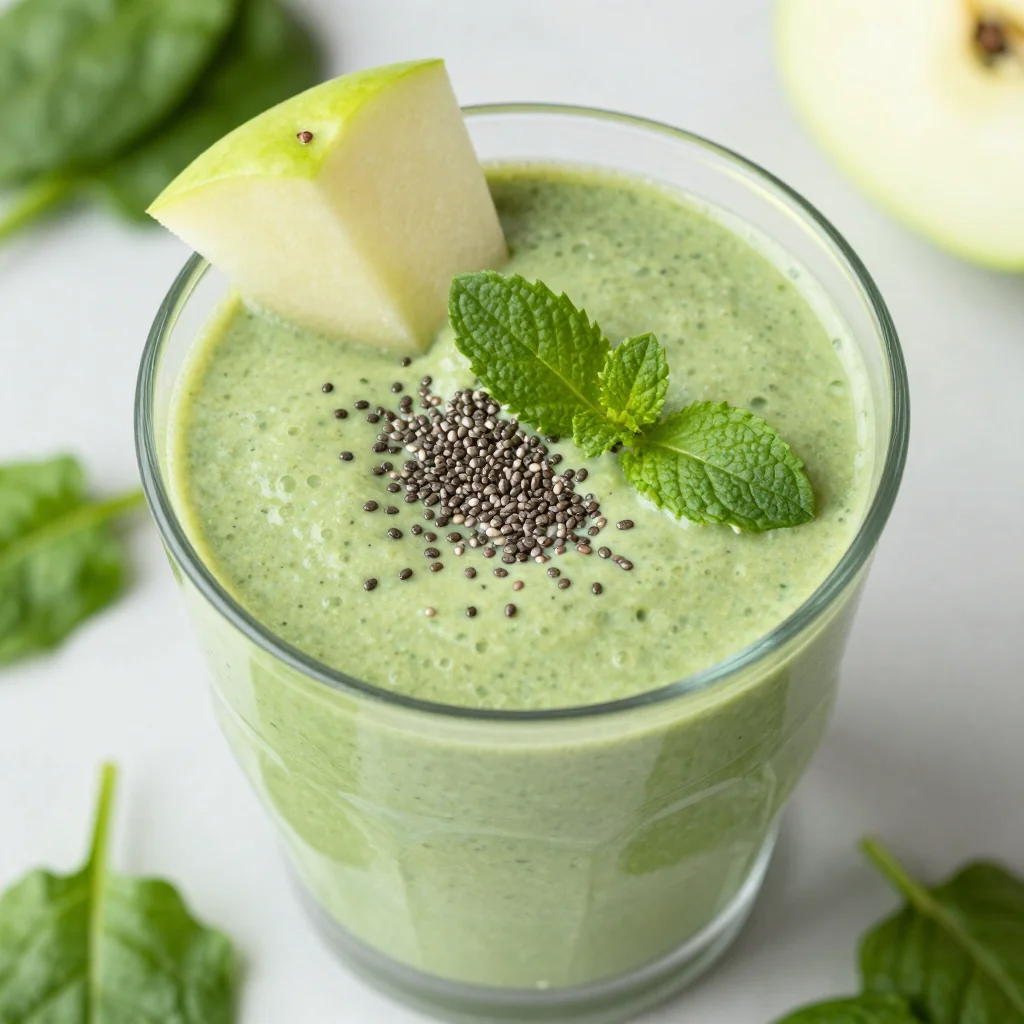 Detox Spinach and Green Apple Smoothie for a Fresh Start
