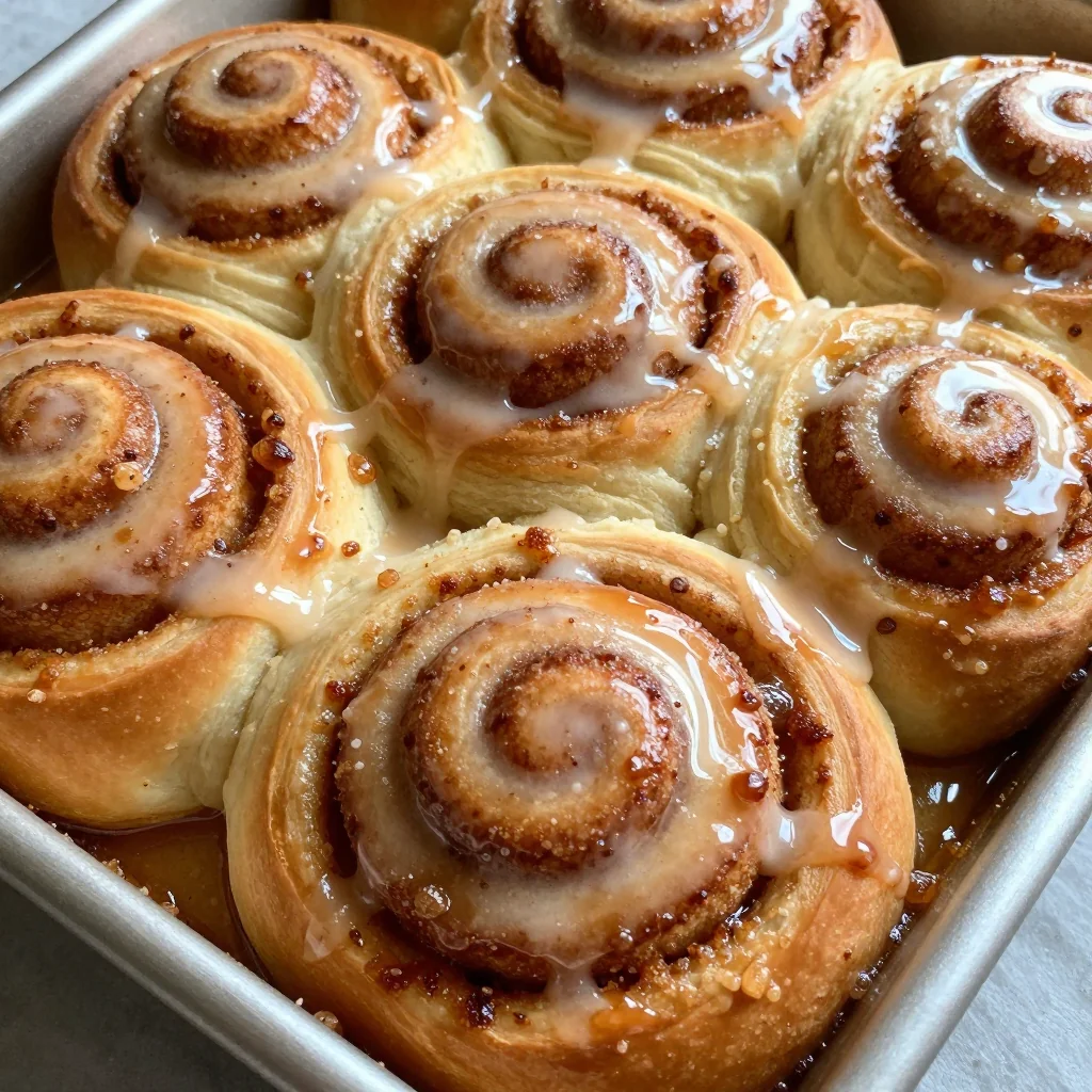 Warm Gooey Cinnamon Rolls for New Year's Morning